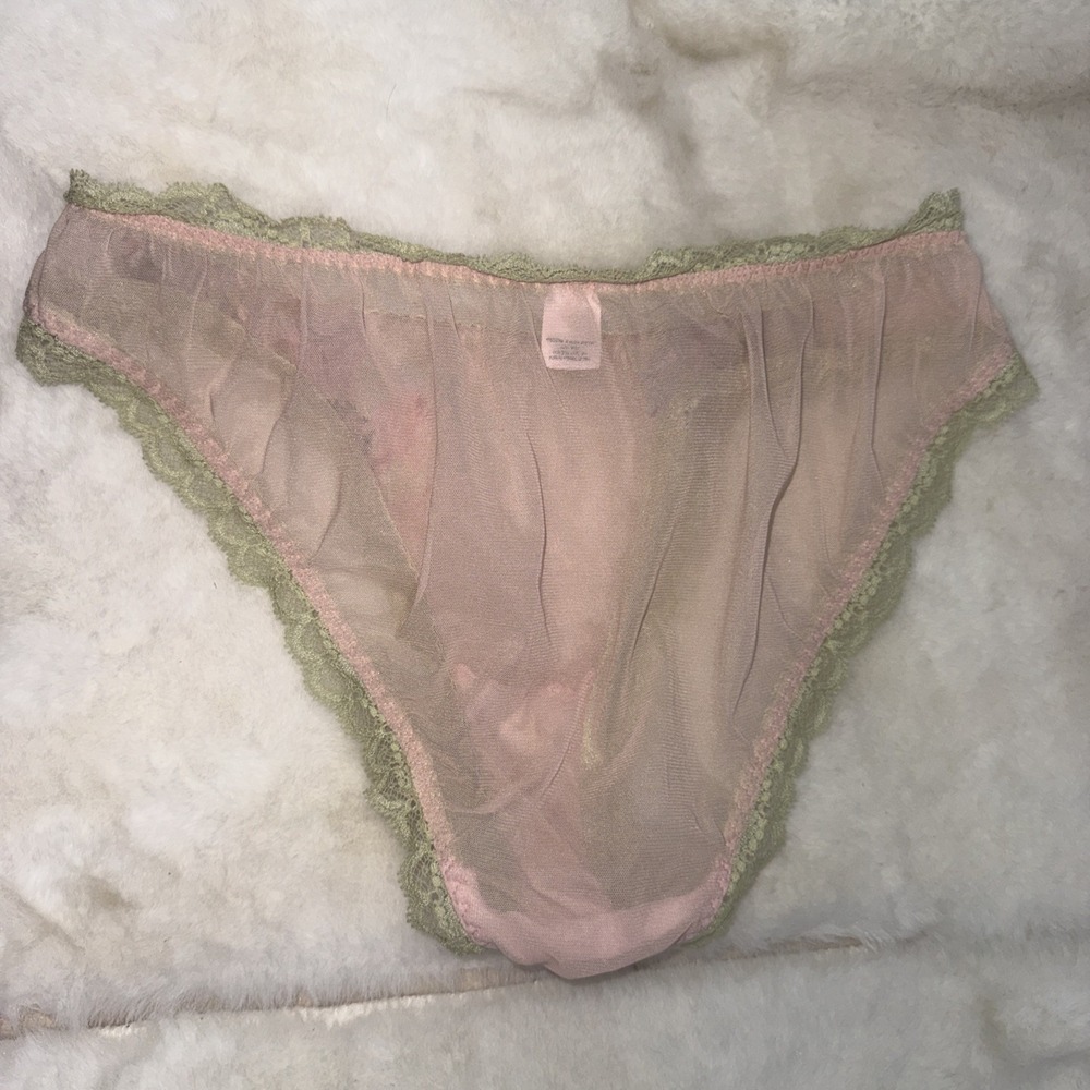 Vtg Y2K Victoria's Secret 100% Silk Set Floral Milkmaid Babydoll Chemise Slip S - Picture 10 of 16